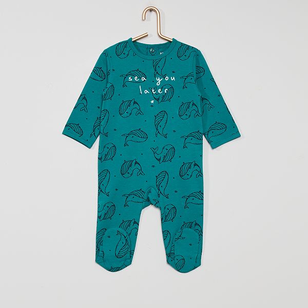 Pyjama Jersey Bebe Garcon Vert Kiabi 9 00
