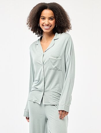 Pyjama long 2 pièces chemise + pantalon - 2 pièces