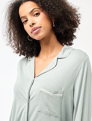 Pyjama long 2 pièces chemise + pantalon - 2 pièces