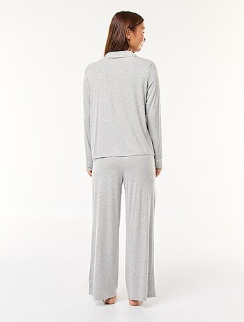 Pyjama long 2 pièces chemise + pantalon - 2 pièces