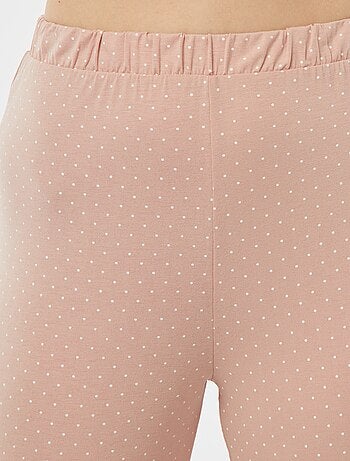 Pyjama long 2 pièces en maille extra-fluide