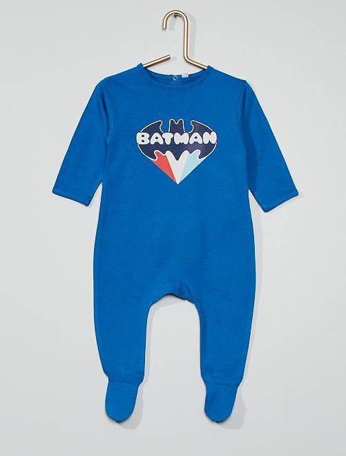 Pyjama Long Batman Bebe Garcon Bleu Kiabi 12 00