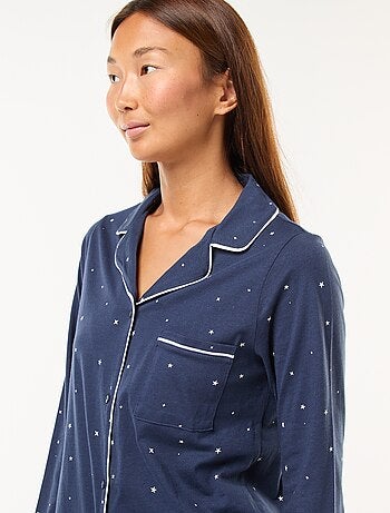 Pyjama long chemise + pantalon - 2 pièces