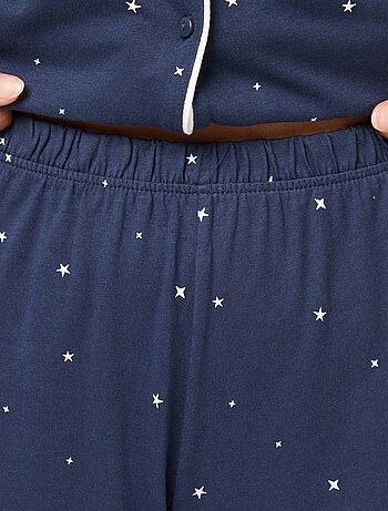Pyjama long chemise + pantalon - 2 pièces