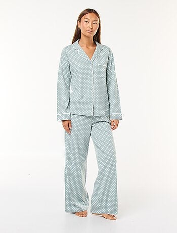 Pyjama long chemise + pantalon - 2 pièces