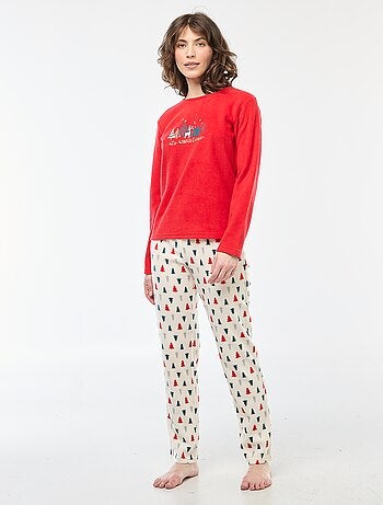 Pyjama long de Noël - 2 pièces
