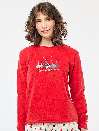 Pyjama long de Noël - 2 pièces