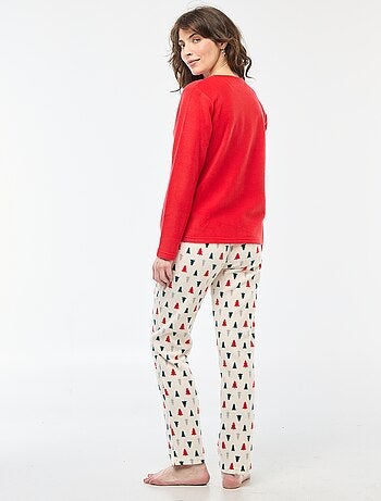 Pyjama long de Noël - 2 pièces