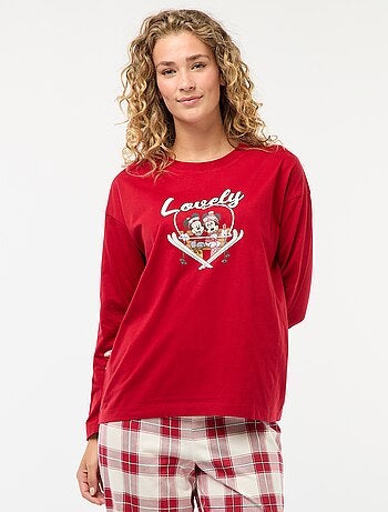 Pyjama long de Noël 'Mickey' - 2 pièces