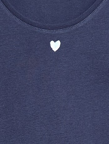 Pyjama long en popeline - 2 pièces