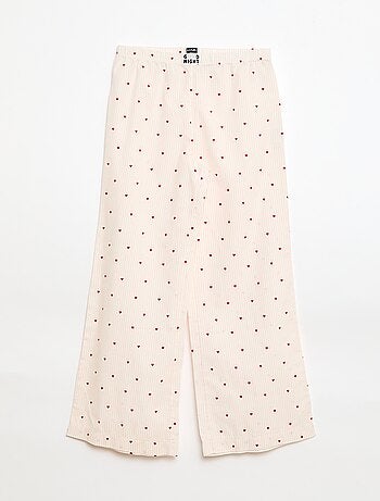 Pyjama long en popeline - 2 pièces