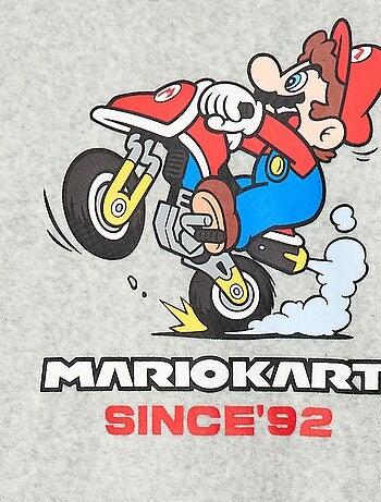 Pyjama long en velours 'Mario Kart' t-shirt + pantalon - 2 pièces