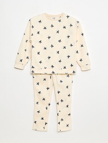 Pyjama long et chaud à motif