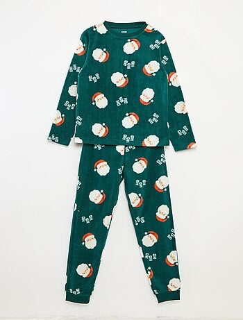 Pyjama Noël en polaire all-over