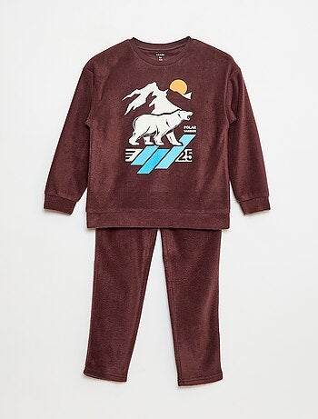 Pyjama polaire imprimé