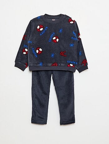 Pyjama polaire signé 'Spider-Man' 'Marvel' - 2 pièces