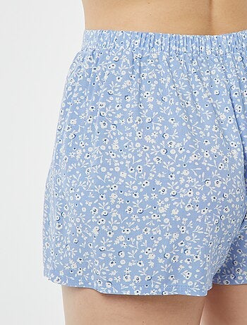 Pyjama short 2 pièces avec tee-shirt noué