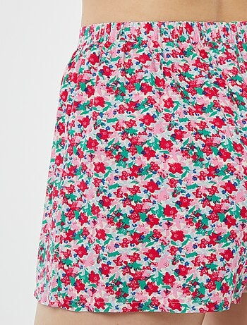 Pyjama short 2 pièces avec tee-shirt noué