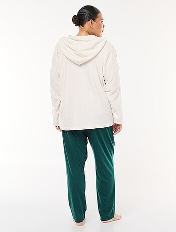Pyjama sweat polaire + pantalon - 2 pièces