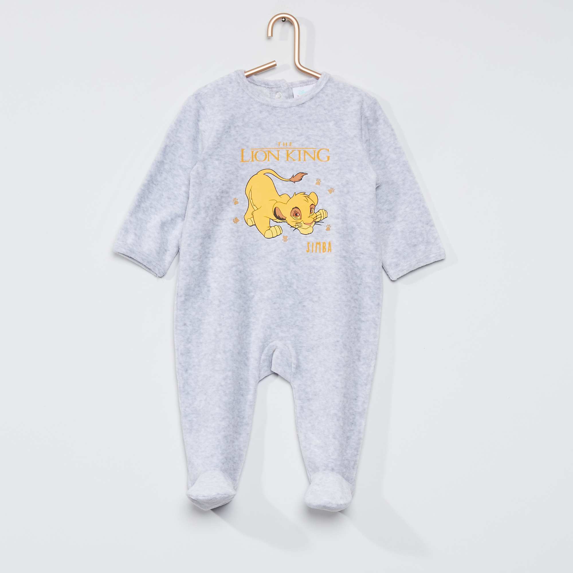 Pyjama Velours Le Roi Lion Bebe Fille Le Roi Lion Kiabi 12 00