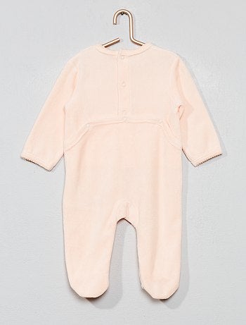 Fille 0-36 mois - Pyjama velours - Kiabi