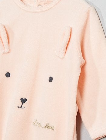Fille 0-36 mois - Pyjama velours - Kiabi