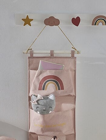 Rangement mural en tissu