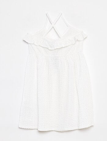 Robe à bretelles avec volants