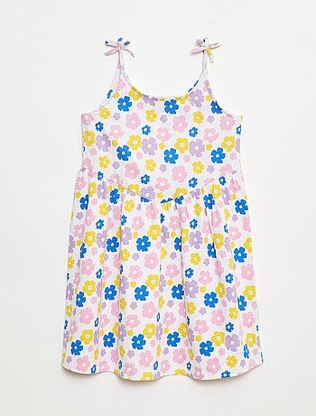 Robe à bretelles en coton