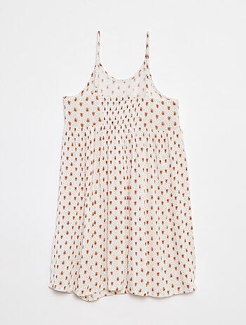 Robe à bretelles en maille crêpe