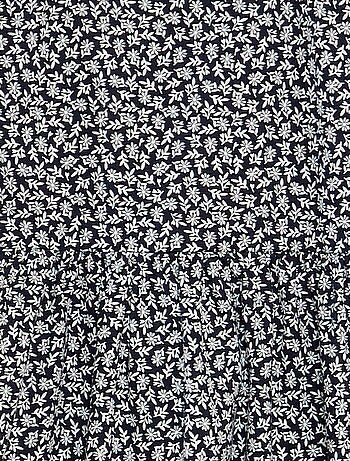 Robe à bretelles volantées à motif