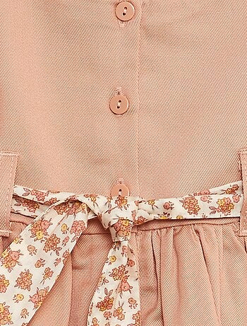 Robe à fronces avec ceinture