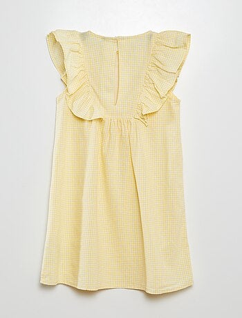 Robe à manches courtes avec détails volantés