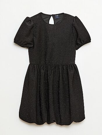 Robe à manches courtes avec paillettes all over