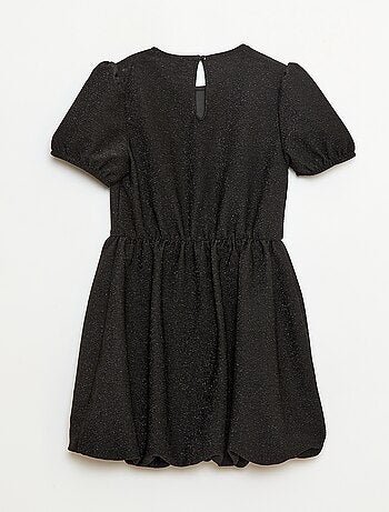Robe à manches courtes avec paillettes all over