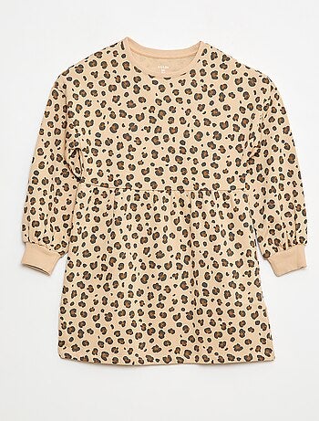 Robe à motif en molleton non-doublé