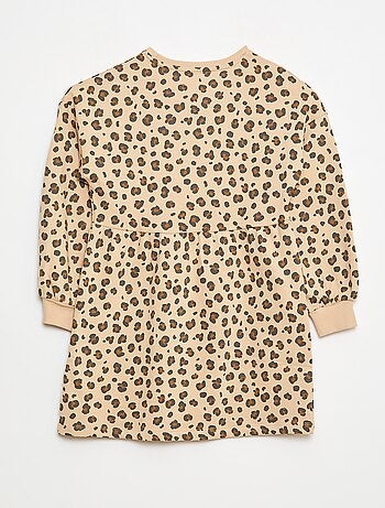 Robe à motif en molleton non-doublé