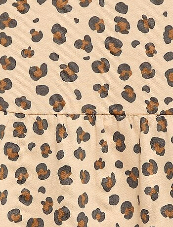 Robe à motif en molleton non-doublé