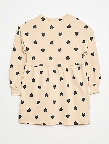 Robe à motif en molleton non-doublé