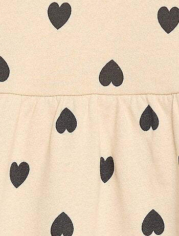 Robe à motif en molleton non-doublé