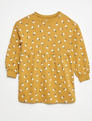 Robe à motif en molleton non-doublé