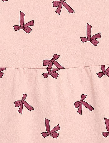 Robe à motif en molleton non-doublé