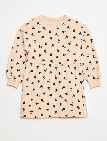 Robe à motif en molleton non-doublé