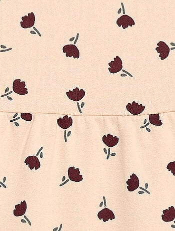 Robe à motif en molleton non-doublé