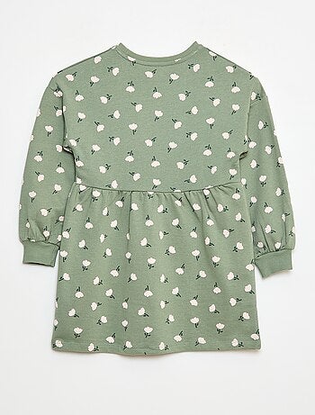 Robe à motif en molleton non-doublé