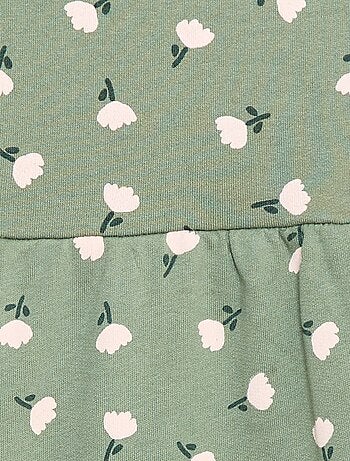 Robe à motif en molleton non-doublé