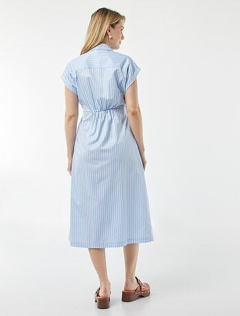 Robe chemise à nouer de maternité