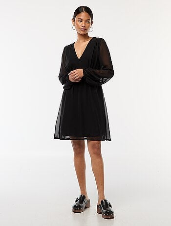 Robe cintrée en maille crêpe