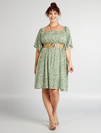 Robe courte à motif