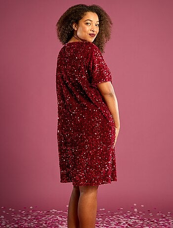Robe courte à sequins